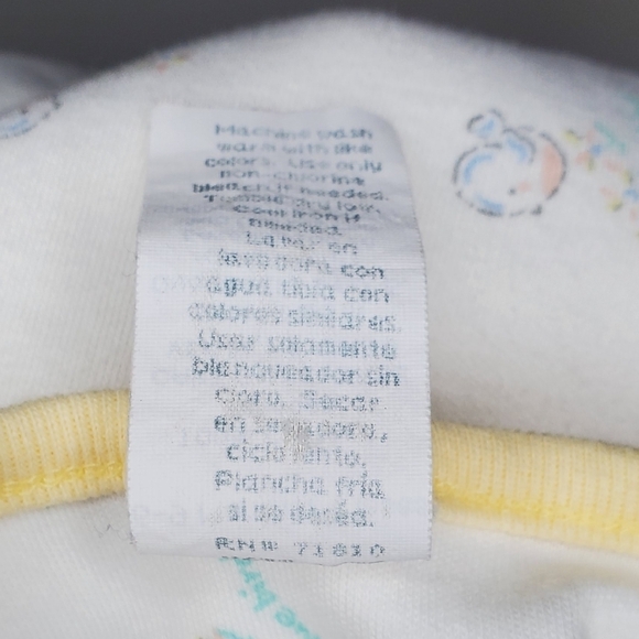 Vintage Jumpsuit Sleeveless Yellow|White Happy Blue Bird Baby 6-9 Months - Picture 6 of 6